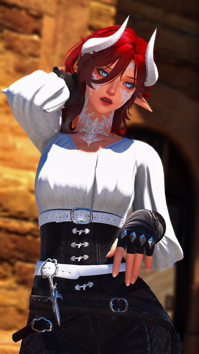 After lots of pain and suffering of trying to get things to work-  AKANE REVAMP IS COMPLETE~! 

She is now an Au'ra! Her clothing will most likely change I just haven't found a outfit I like quite yet.