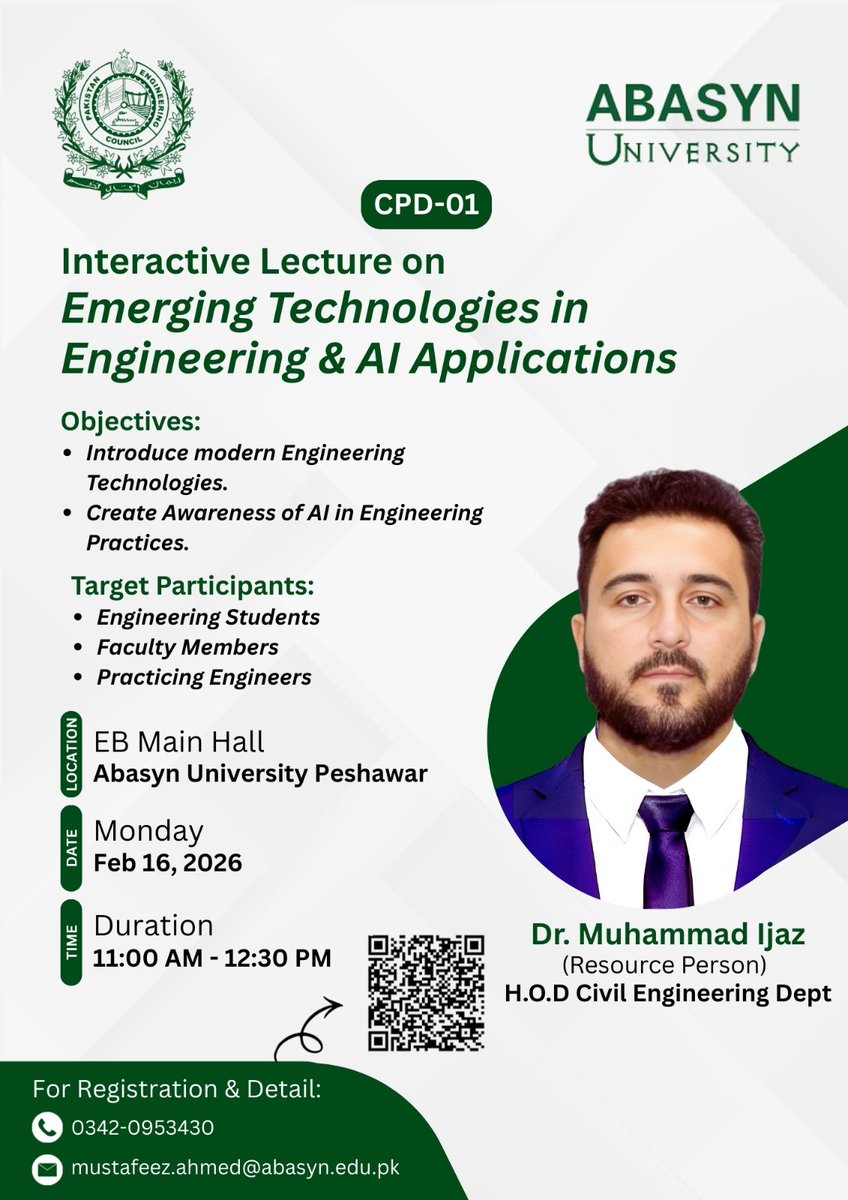 Join us for an Interactive Lecture on Emerging Technologies in Engineering &amp; AI Applications