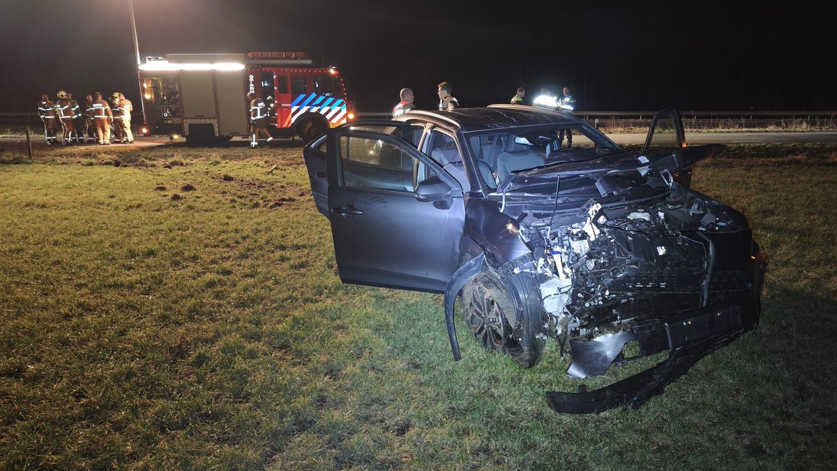 Bestuurder meegenomen voor blaastest na ongeval op N18 bij Eibergen