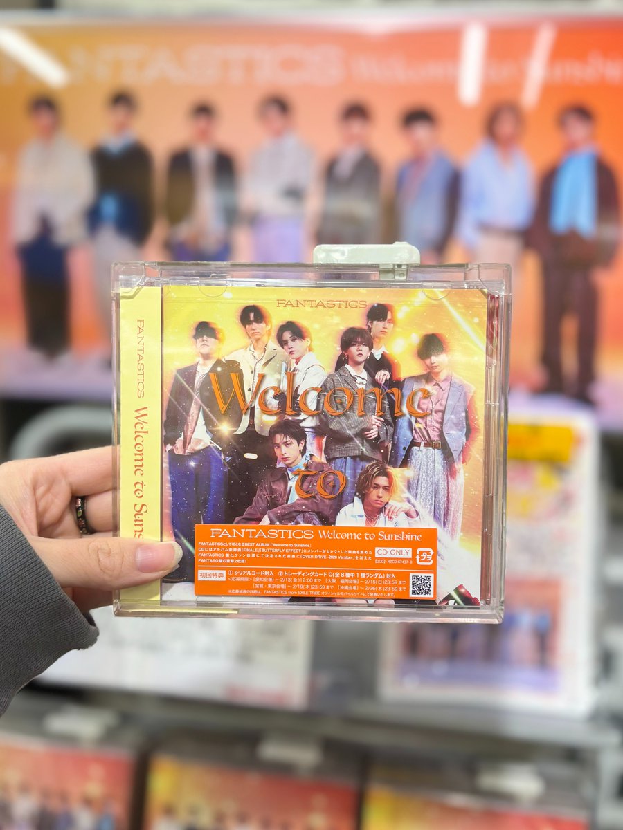 FANTASTICS】 初のベストアルバム 『#WelcometoSunshine』 本日入荷