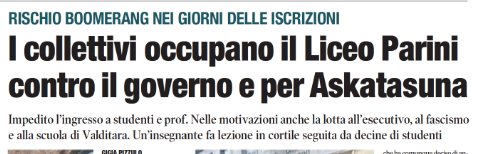 Siddh60's tweet photo. La violenza della #sinistra impedisce il diritto allo studio degli studenti.
Ancora una scuola occupata con le forza con motivazioni assurde e ridicole.
#Parini https://t.co/SjBMgLRBRS