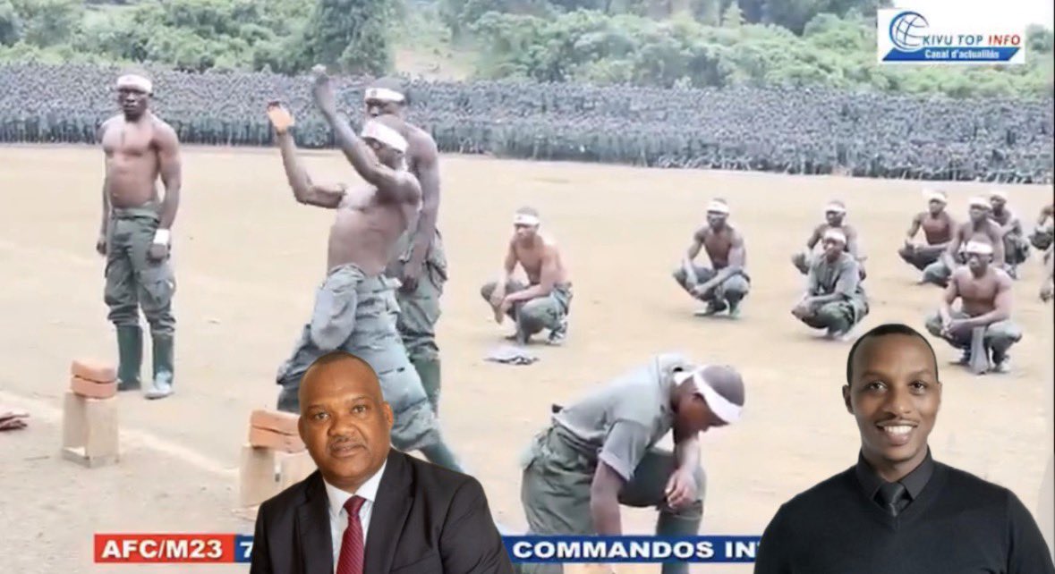 La récente communication du Rwanda relayé par ses proxies met en avant un rassemblement de soldats, avec au centre des individus réalisant des démonstrations physiques destinées à impressionner voire intimider l'ennemi. 

Cette mise en scène repose sur un biais cognitif classique