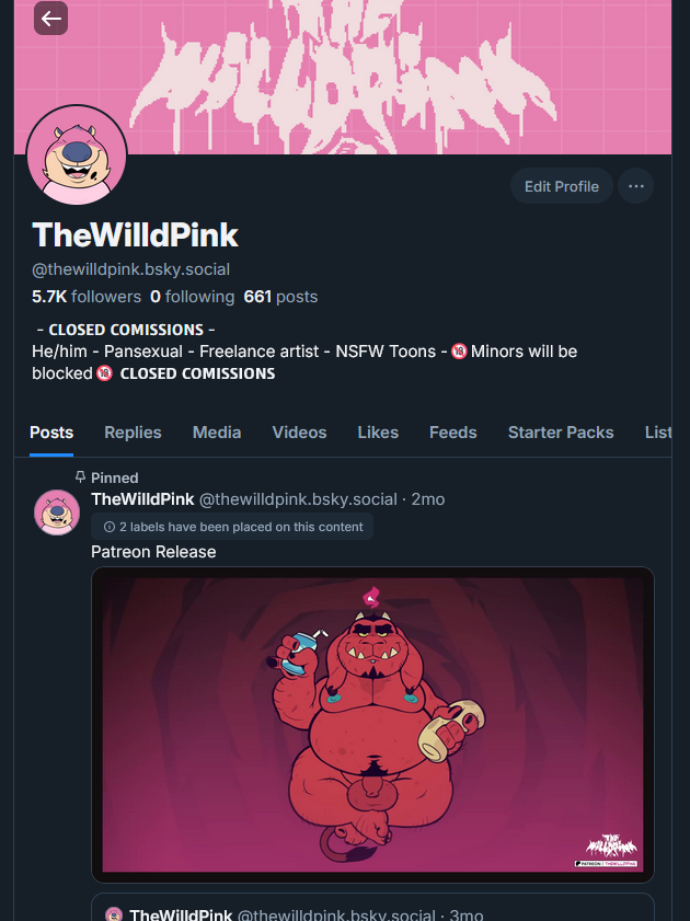 Find my recent arts @ thewilldpink.bsky.social tweet media