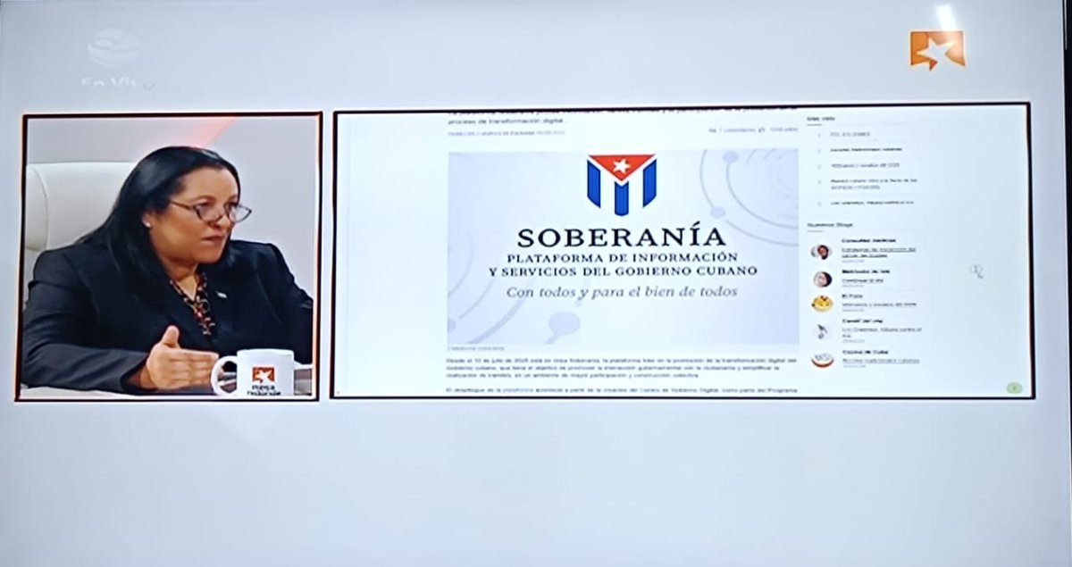 En Mesa Redonda ratificamos compromiso de <a href="/MINCOMCuba/">Ministerio de Comunicaciones Cuba</a> en:  
- Mantener servicios vitales de comunicación.
- Promover uso responsable y seguro de las tecnologías.
- Contribuir al esfuerzo nacional por el ahorro energético. 
#ConectadosALoNuestro 🇨🇺
#CubaPorLaTransformaciónDigital