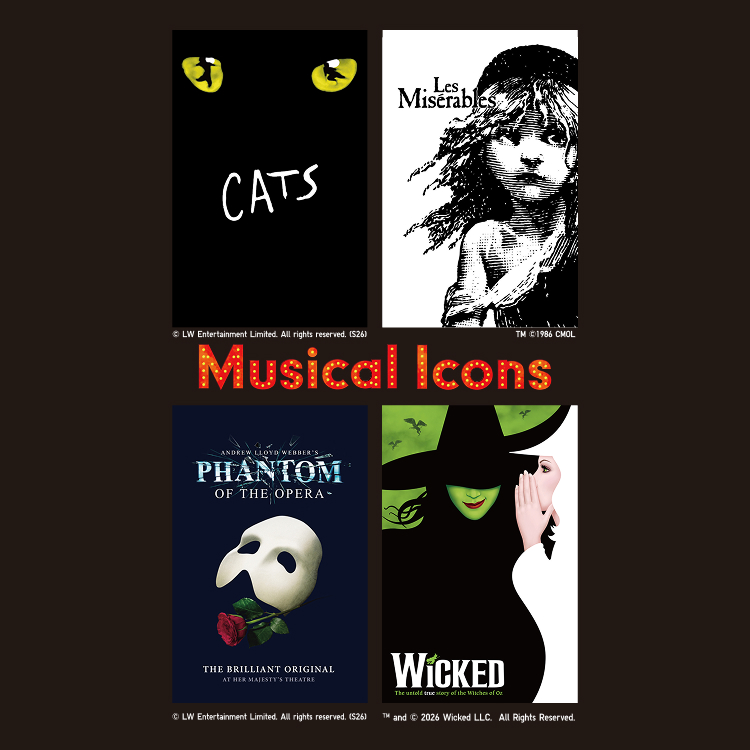 UNIQLO_JP's tweet image. 世界中の人々を魅了するミュージカルの世界へ。不朽の名作がUTとして開幕！​
壮大な音楽、美しい振付け、そして心揺さぶるストーリー、世代や言語、文化を超えて世界中の人々を魅了し続けるミュージカルより、キャッツ、レ・ミゼラブル、オペラ座の怪人、そしてウィキッドの４作品をラインナップ。…