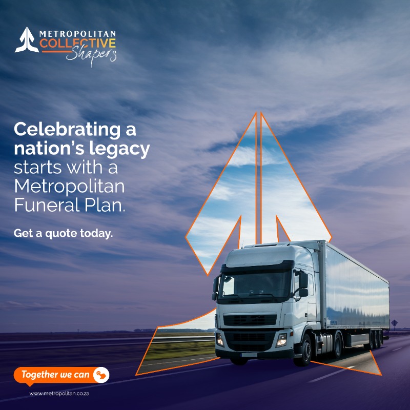 MetropolitanZA's tweet photo. With a Metropolitan Funeral Plan, you can take care of your loved ones and support young entrepreneurs in agriculture and logistics.
