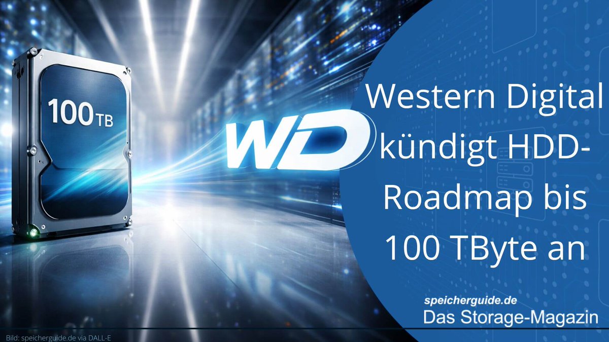 💡 WD skizziert eine HDD-Roadmap: 40-TByte-UltraSMR-ePMR in Qualifizierung, ePMR bis 60 TByte, HAMR bis 100 TByte bis 2029 (laut Anbieter).
Dazu High-Bandwidth-Drive, Dual-Pivot (ab 2028 geplant) und energieoptimierte HDDs (-20 % Strom).
👉 speicherguide.de/news/western-d…

#HDD #Storage