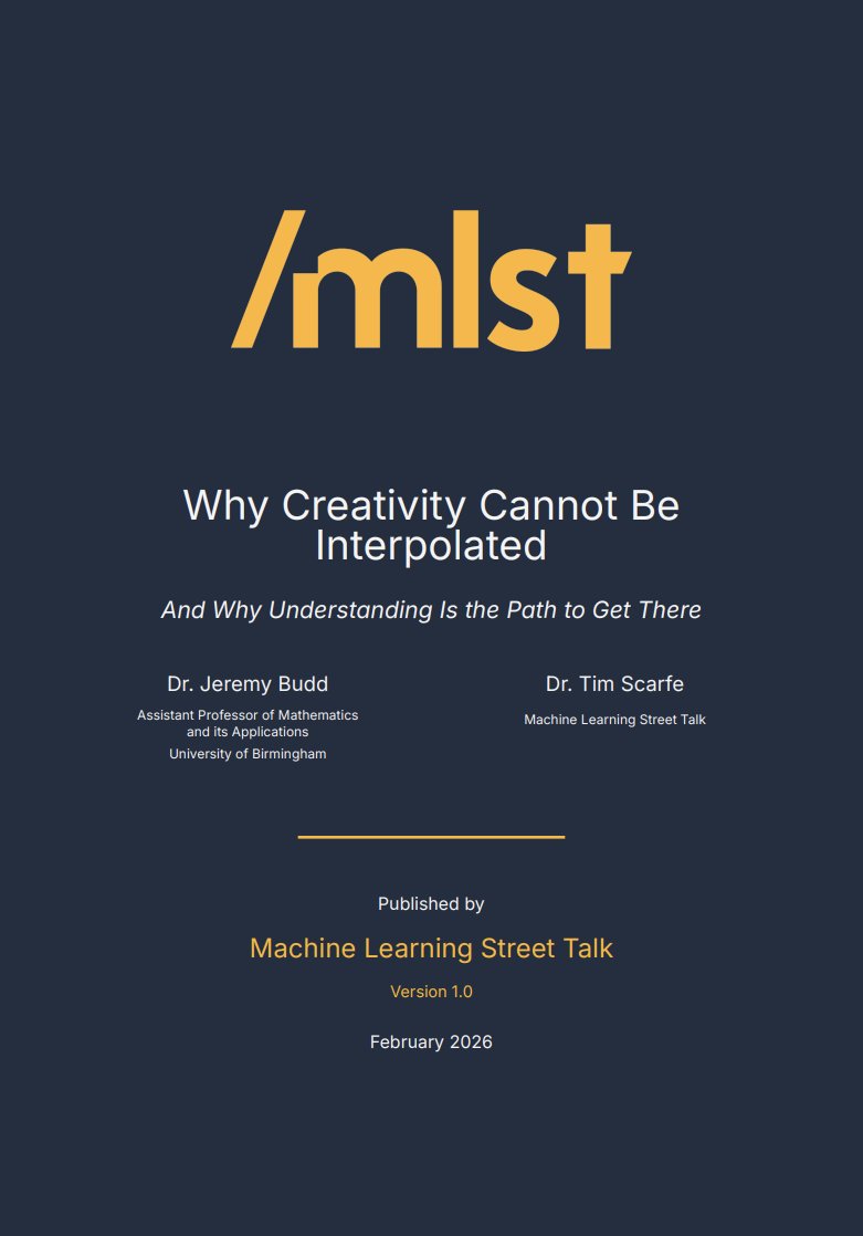 Machine Learning Street Talk tweet media