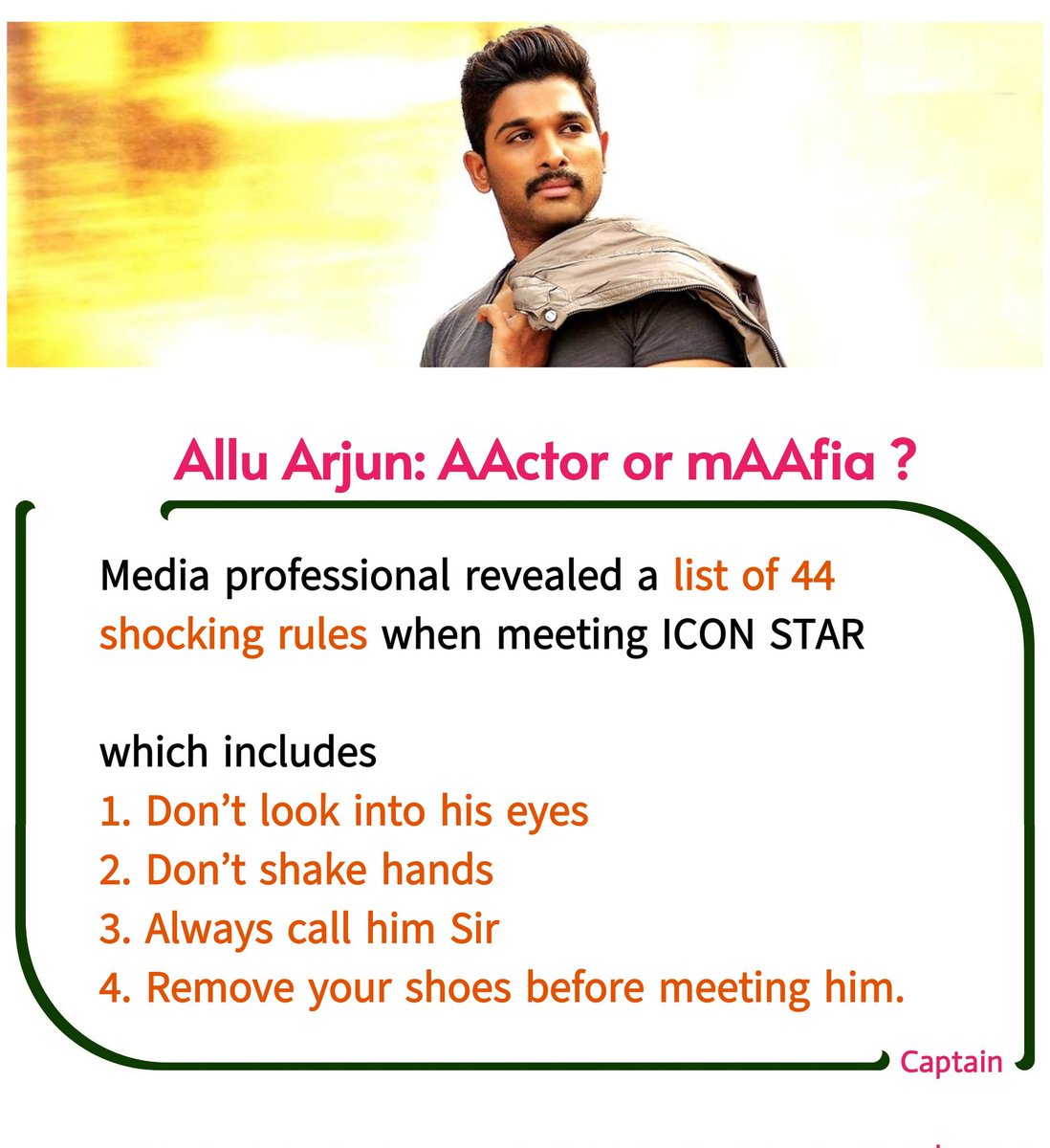 captain_6634's tweet photo. INDUSTRY BUZZ #AlluArjun https://t.co/nfxA86WZvo