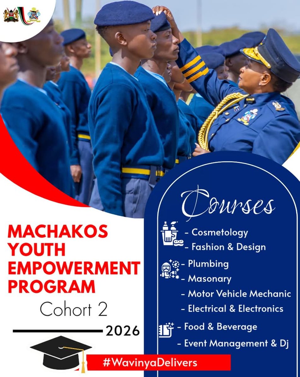 True leadership leaves permanent marks in the lives of the people. Giving the youth skills to help them maneuver in the job market is the best way to leave a lasting mark
 #WavinyaNdetiYouthAgenda