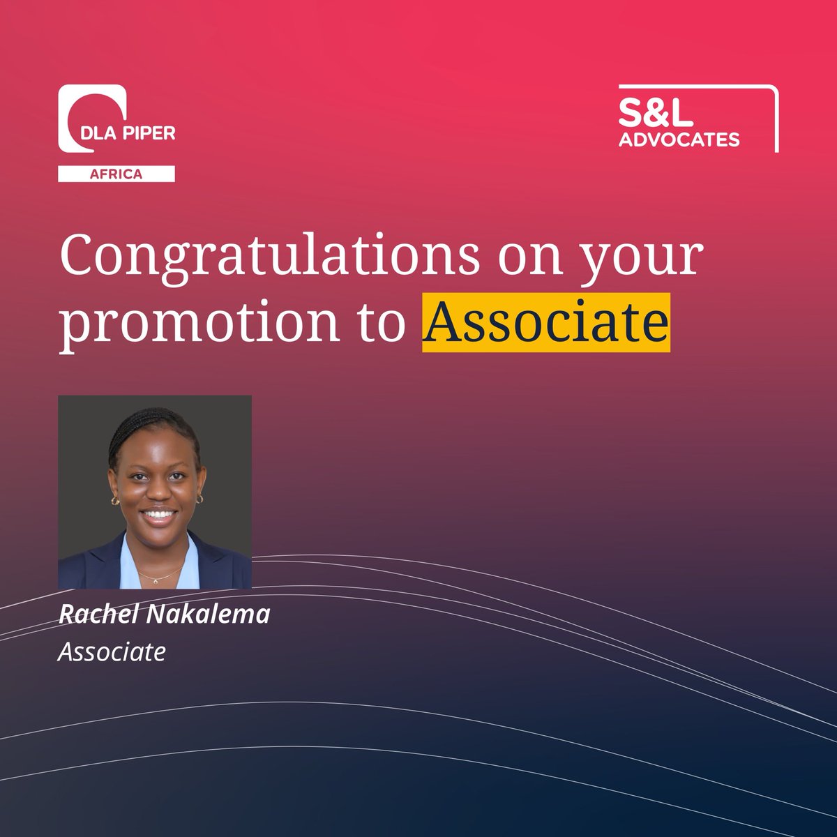 We celebrate the career milestones of the following team members:

🎯 Joseph Luswata — appointed Head of Litigation &amp; Dispute Resolution
🎯 Josephine Muhaise <a href="/j_muha/">Josephine Muhaise</a>  — promoted to Partner
🎯 Rodney Nganwa — promoted to Senior Associate
🎯 Catherine Lutalo Nakatudde <a href="/cat_hyl_/">Catherine Nakatudde</a>  —