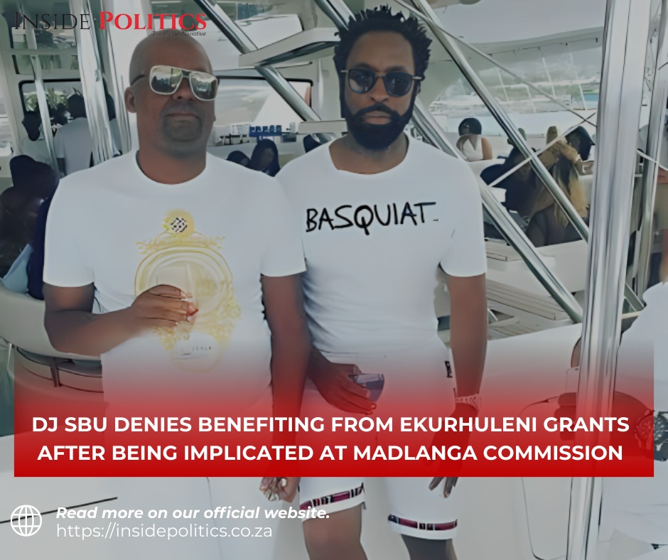 InsidePoliticSA's tweet image. Musician and entrepreneur #DJSbu has denied claims made at the #MadlangaCommission of Inquiry, saying he did not benefit from multimillion-rand grants linked to the City of Ekurhuleni.

Full story here: insidepolitic.co.za/dj-sbu-denies-…

#DJSbu #MadlangaCommission #Ekurhuleni