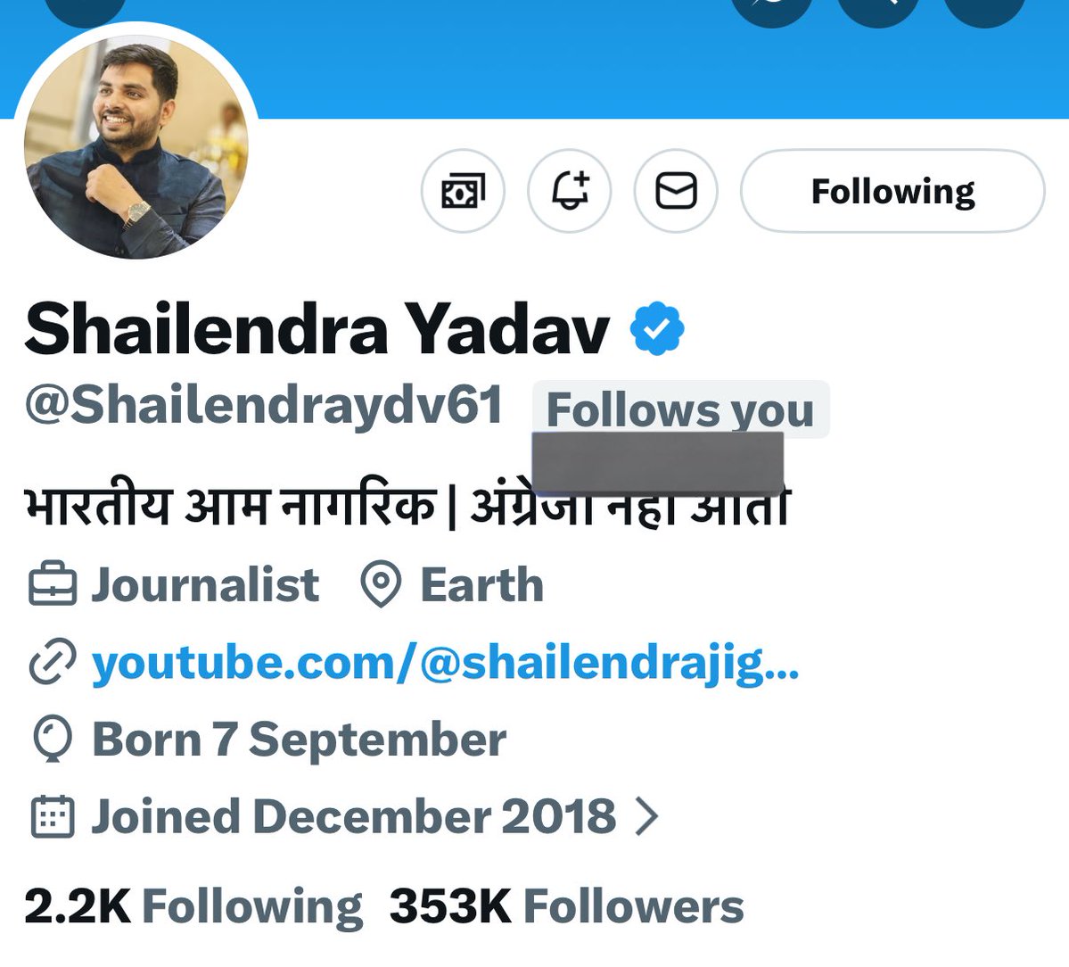 Thanks for following 🌺🤝🙏 <a href="/Shailendraydv61/">Shailendra Yadav</a>