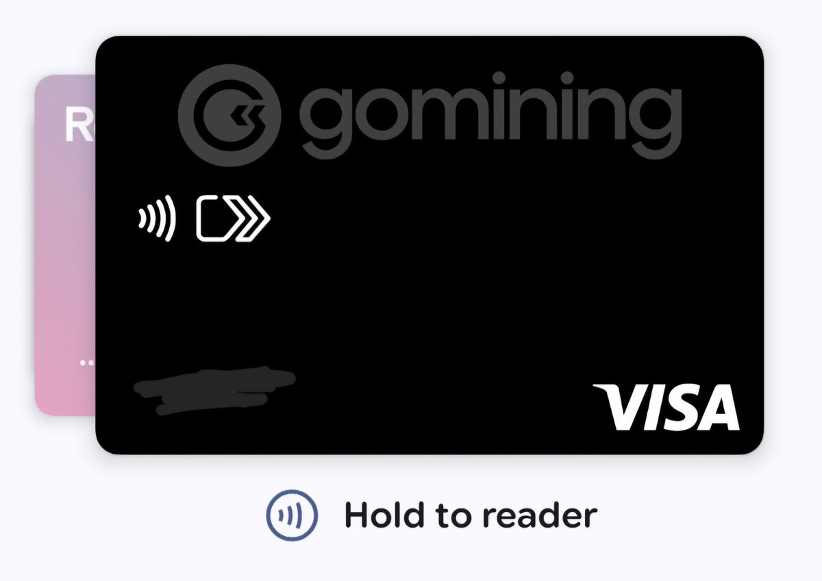 G0Miner's tweet image. Just got my virtual Go Mining card and my free miner 🥳

If you live in the UK like me it's now live and ready for you to pay contactless with BTC and receive 1.5% cashback in TH upgrades 😎

#Bitcoin #BitcoinMining