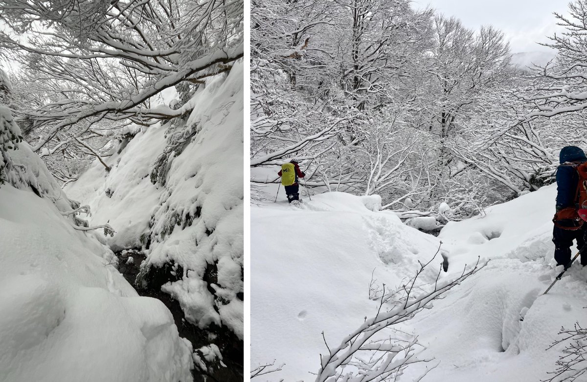 ni_police_koho's tweet image. 【航空隊の日常】
冬山救助訓練を実施しました。
悪天候の中での地上訓練により、遭難しやすいポイントや遭難者の心理を理解することができました。
現場での捜索・救助（Search and Rescue）に役立てます。
#航空隊 #冬山 #sar #police #mountain #rescue