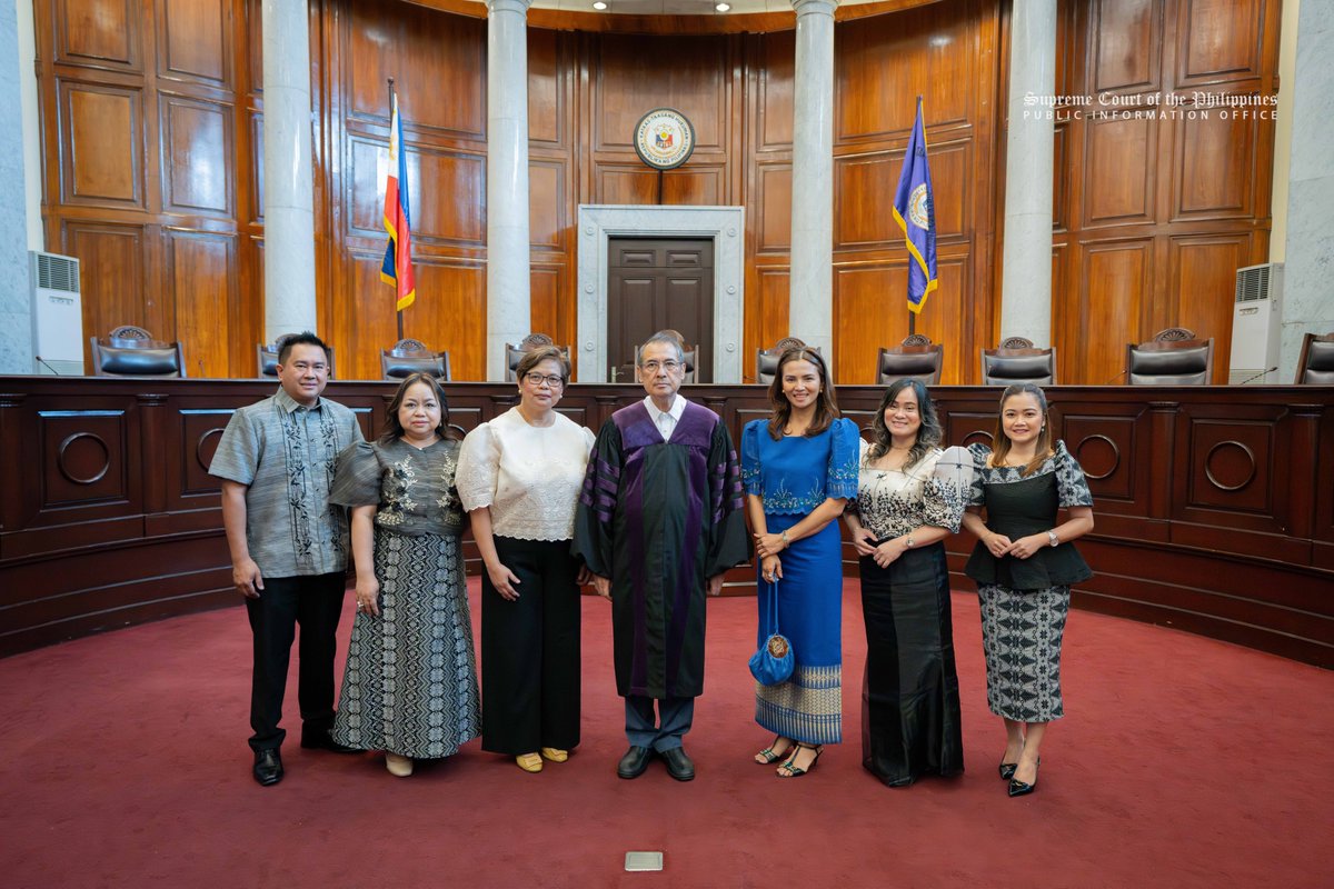 Chief Justice Alexander G. Gesmundo administered the oath of office to ...