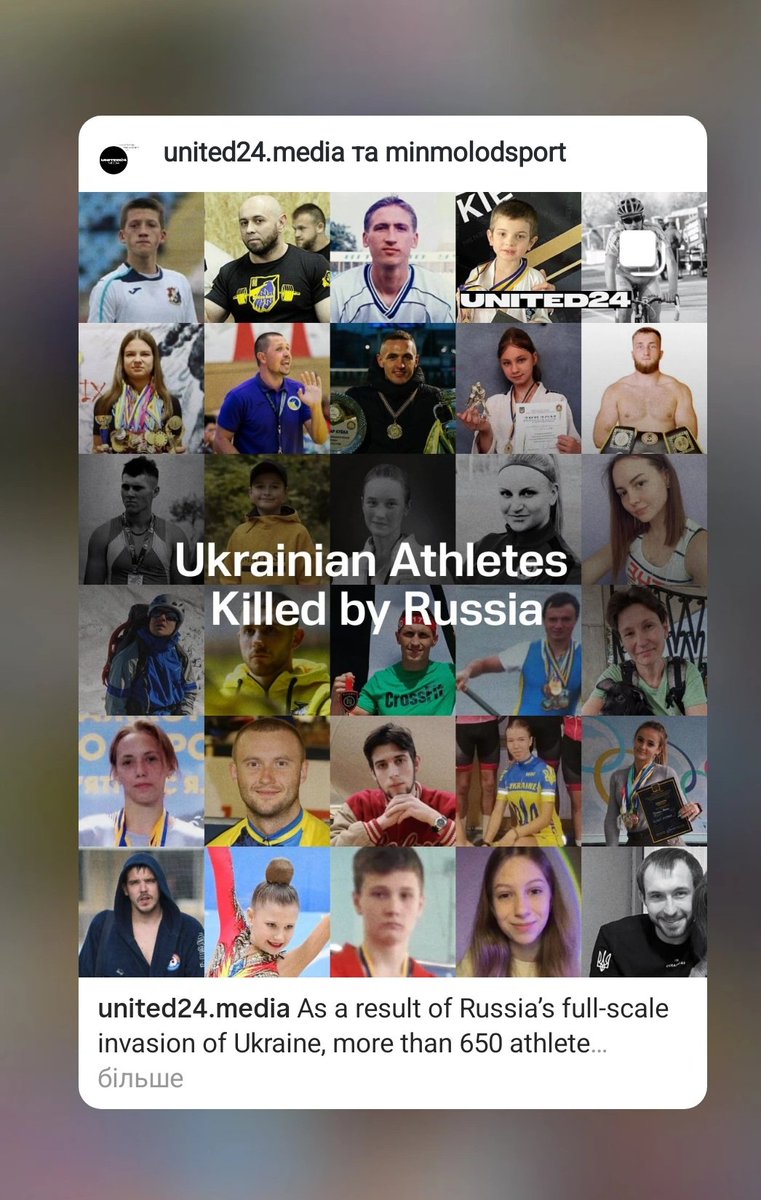 650 ukrainian athletes were killed by russia