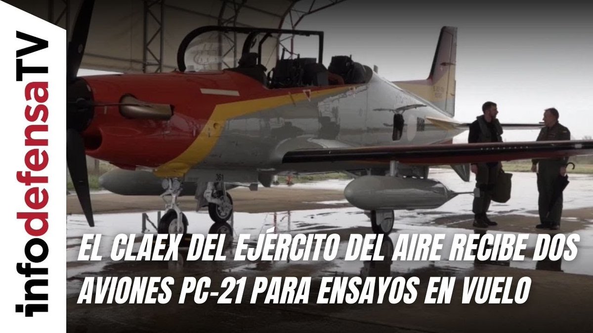 Infodefensa's tweet photo. 🔴#InfodefensaTV | 📹 El #Claex del @EjercitoAire recibe dos aviones PC-21 para ensayos en vuelo ▶️ https://t.co/5wvCpkKhUq 🛡️ https://t.co/KWDIQC1mVh