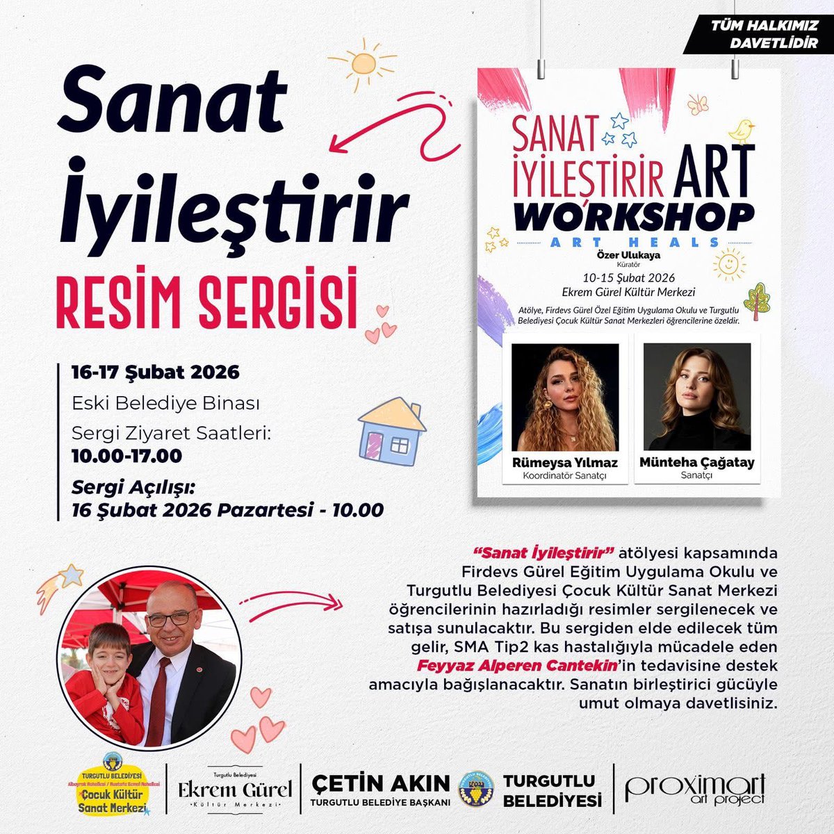 İlçemizde düzenlenecek sergilerin küratörlüğünü üstlenen Özer ULUKAYA ile sanatçılar Rümeysa YILMAZ ve Münteha ÇAĞATAY, Kaymakamımız Selami KAPANKAYA ‘yı makamında ziyaret etti.

<a href="/TC_icisleri/">T.C. İçişleri Bakanlığı</a> <a href="/ManisaValiligi/">Manisa Valiliği</a> <a href="/KapankayaSelami/">SelamiKapankaya</a> <a href="/turgutlu_bld/">turgutlubelediyesi</a> 

turgutlu.gov.tr/resim-sergisi-…