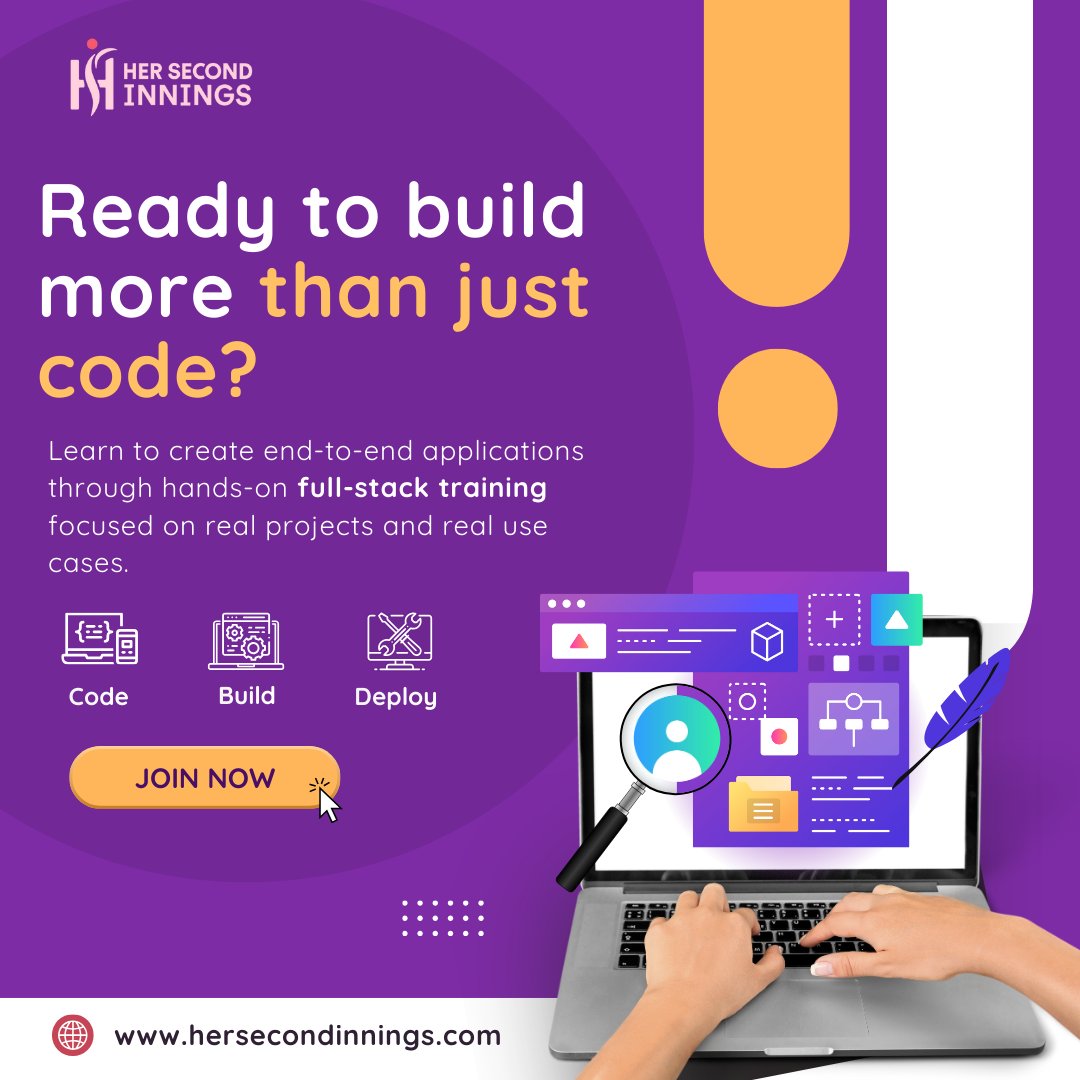 Building applications isn’t just about writing code — it’s about understanding the full picture.

Start building with clarity and confidence:bit.ly/3ovywrj

#FullStackTraining #FullStackDeveloper #WebDevelopment #TechUpskilling #CodingCareers