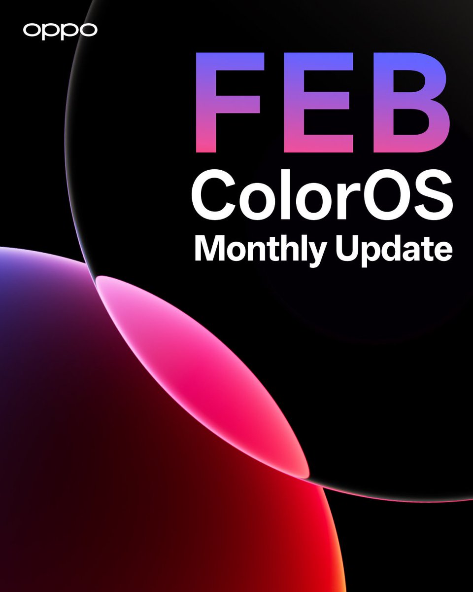 OPPOIndia's tweet image. Get ready! Here is everything new coming to ColorOS this February.

#OPPOColorOS16 #MoreColorEveryMonth
