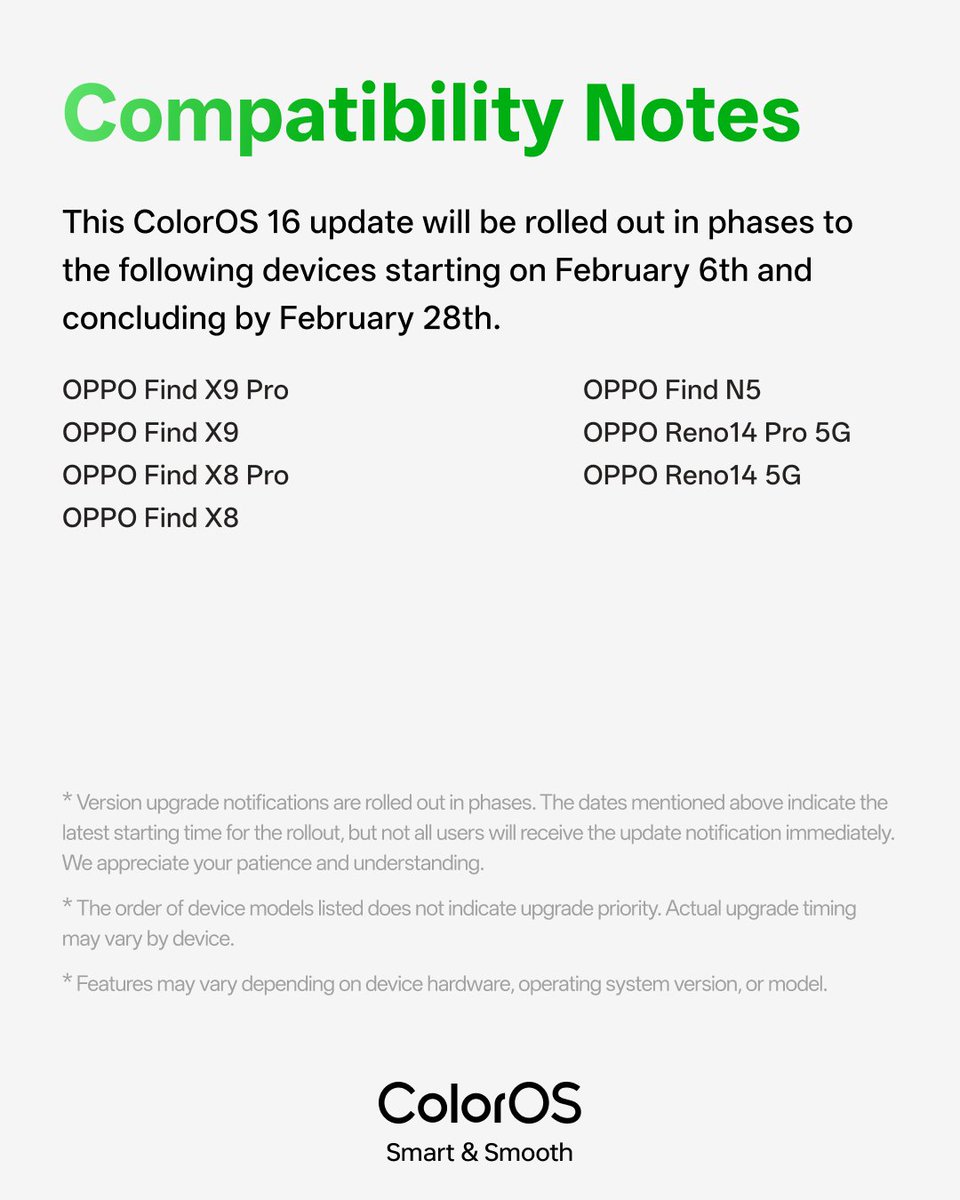 OPPOIndia's tweet image. Get ready! Here is everything new coming to ColorOS this February.

#OPPOColorOS16 #MoreColorEveryMonth