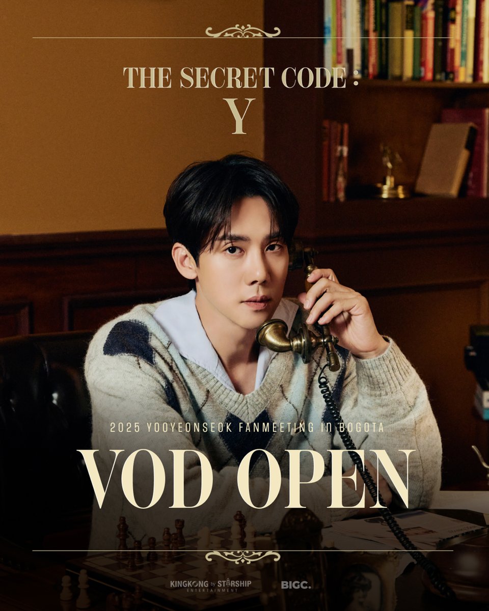 bigc_kr's tweet image. 2025 YOO YEON SEOK FANMEETING [The Secret Code : Y] in BOGOTA
🎥VOD OPEN

지금부터 빅크에서 보고타 공연을 VOD로 즐겨보세요 🎬
Enjoy the Bogotá fanmeeting VOD on BIGC🎬

🛒go.bigc.im/49Qd2Jd
📅Sales Period: ~ 2026.03.31(TUE) 23:59 KST

#유연석 #YOOYEONSEOK #TheSecretCode_Y