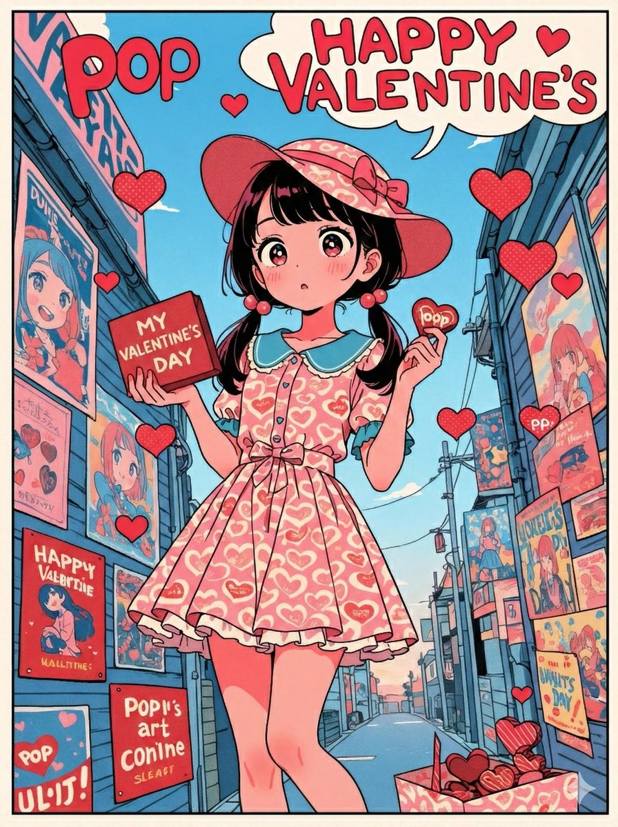 💝まもなくバレンタインデー🍫 AIお絵かきは自由に楽しく、自分が好き