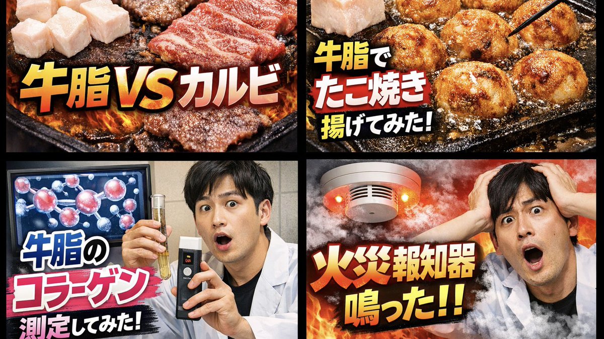 これまでの牛脂動画
牛脂の可能性は無限大