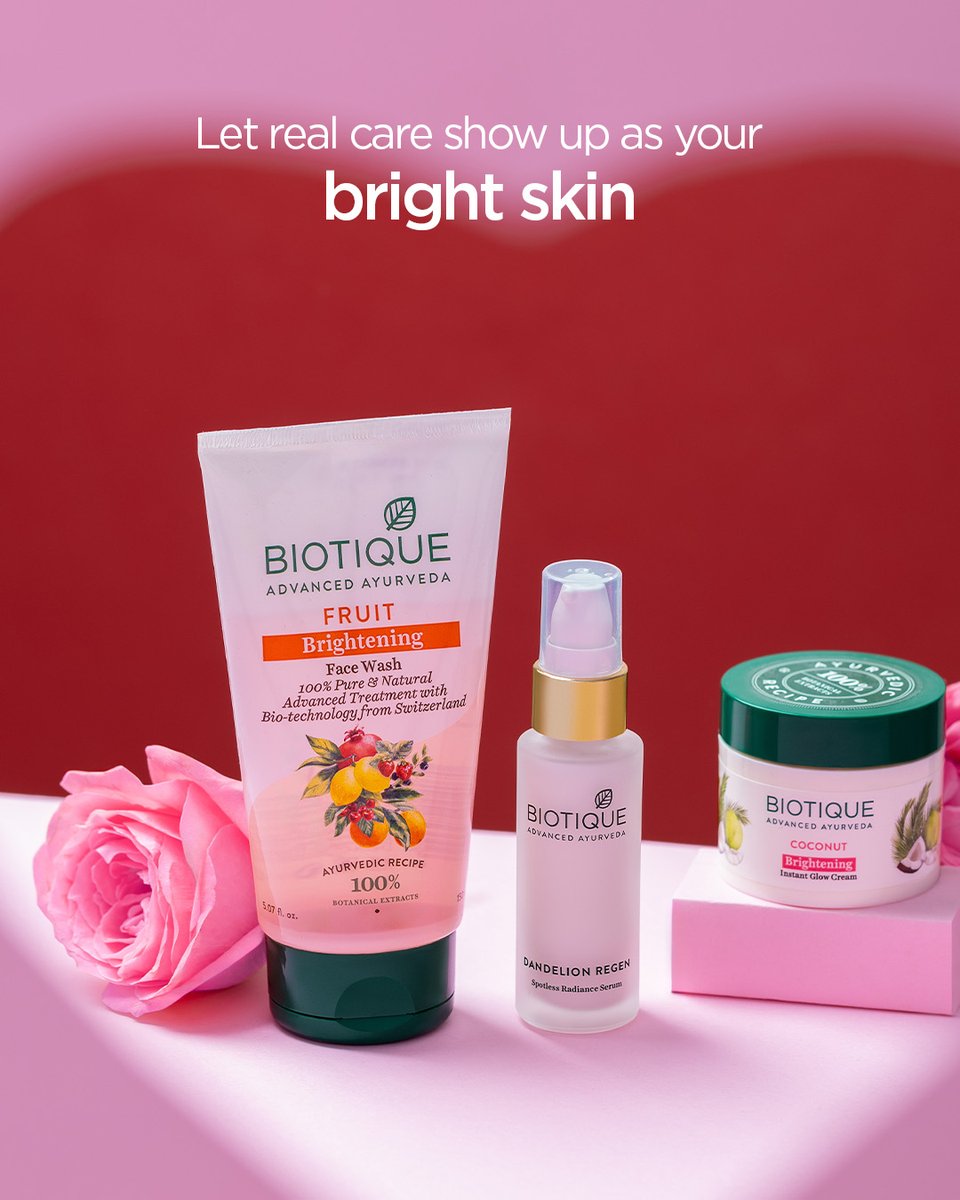 Special moments call for your brightest glow.
Let our brightening ritual helps revive dull skin, even out tone and bring back your natural radiance.

Let your bright skin steal all the gazes this Valentine’s.

#BiotiqueWorld #valentinesday #Ayurvedicskincare #BiotiqueWorld