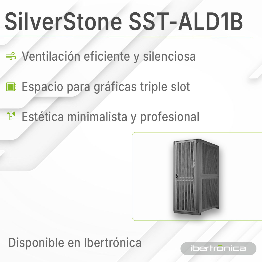 ibertronica's tweet image. 🚀 Chasis SilverStone ALTA D1: rendimiento pro, airflow vertical y diseño premium. Ideal para setups exigentes. #PCMasterRace #Workstation #SilverStone 💻🖤 

🔗👇 
zurl.co/jy0iQ
