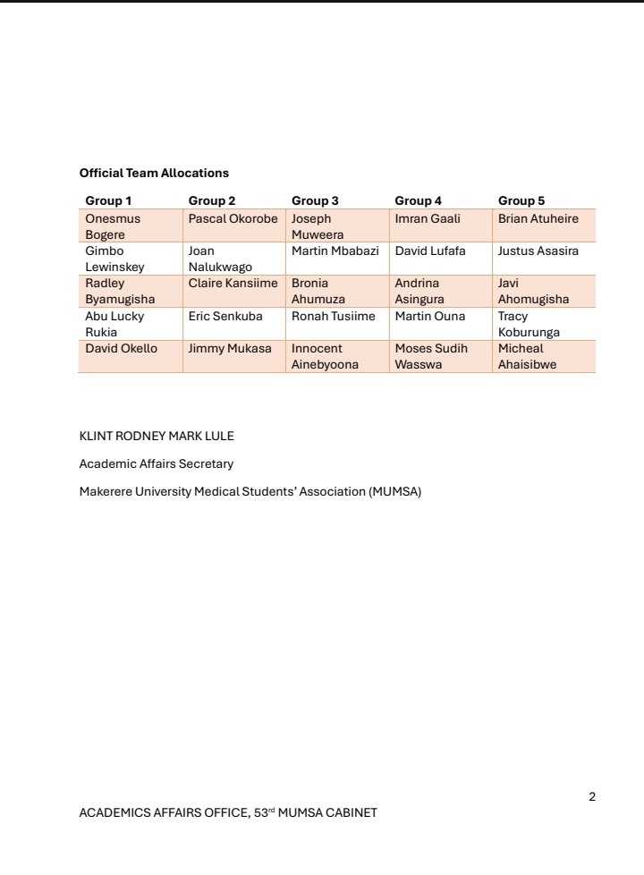 MAKERERE UNIVERSITY MEDICAL STUDENTS ASSOCIATION tweet media