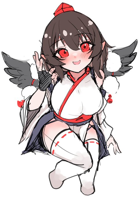 春例はこんな感じの文ちゃんアクキーも作ると思う!!
3天狗は描くよ!! 