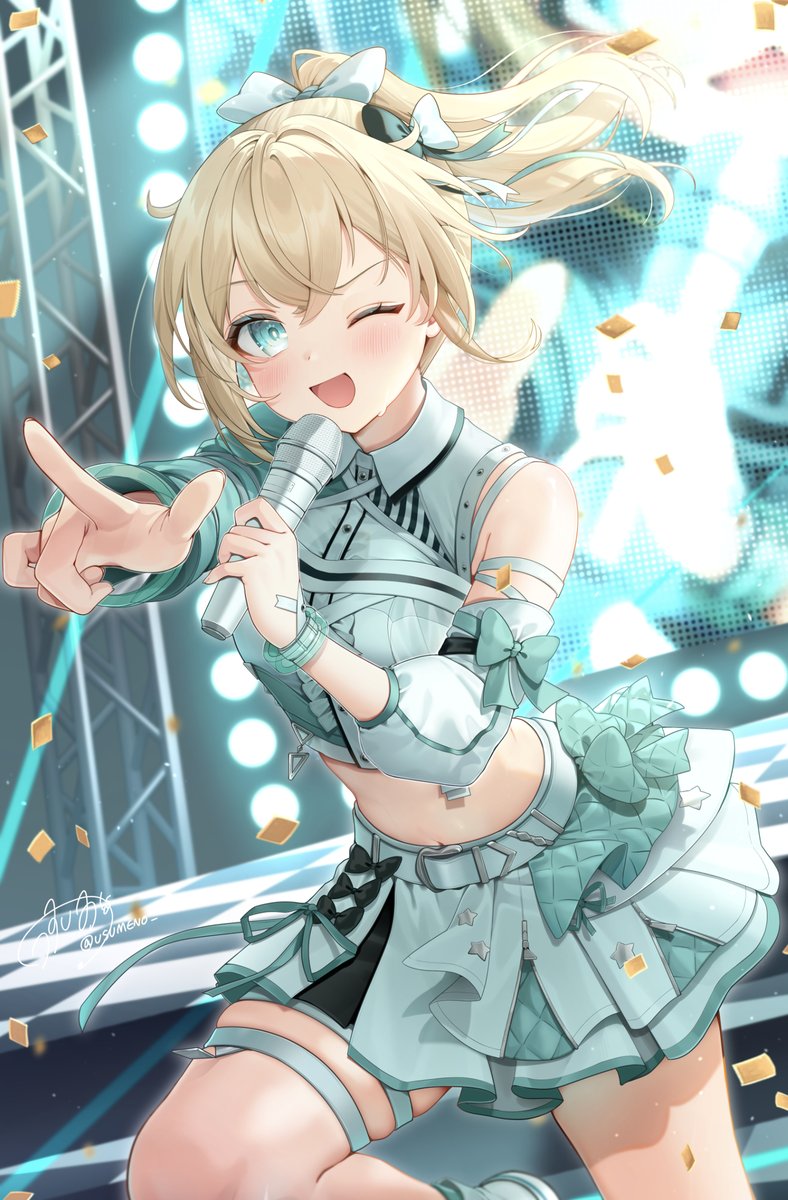 USUMENO_'s tweet photo. ❇︎:･ お仕事募集中 ･:*❇︎ 
2026年3月末以降納品のご依頼を、企業様・個人様問わず受け付けております🌟 

《 歌ってみた用/キャラクターデザイン(衣装デザイン)/パーツ分けイラスト/全身立ち絵/メンバーシップ壁紙/SDイラストetc. 》  

プロフィールのポートフォリオサイトよりお気軽にお問合せください！