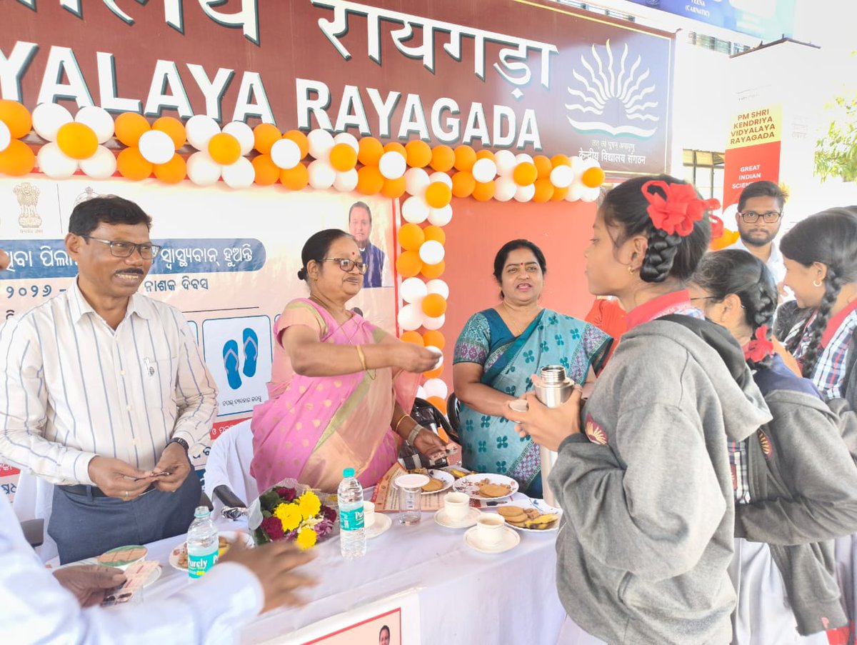 devraj_takri's tweet photo. 🚀 District Level launching of National Deworming Day 2026 (Feb Round) at PM SHRI KENDRIYA VIDYALAYA Rayagada. 💊✨
Empowering healthier futures for our kids ! 📸 A Big Steps Towards Healthier Kids.
#DewormingDay #NationalDewormingDay #PMSHRIKV #Rayagada #ChildHealth https://t.co/lW5BVXp39e