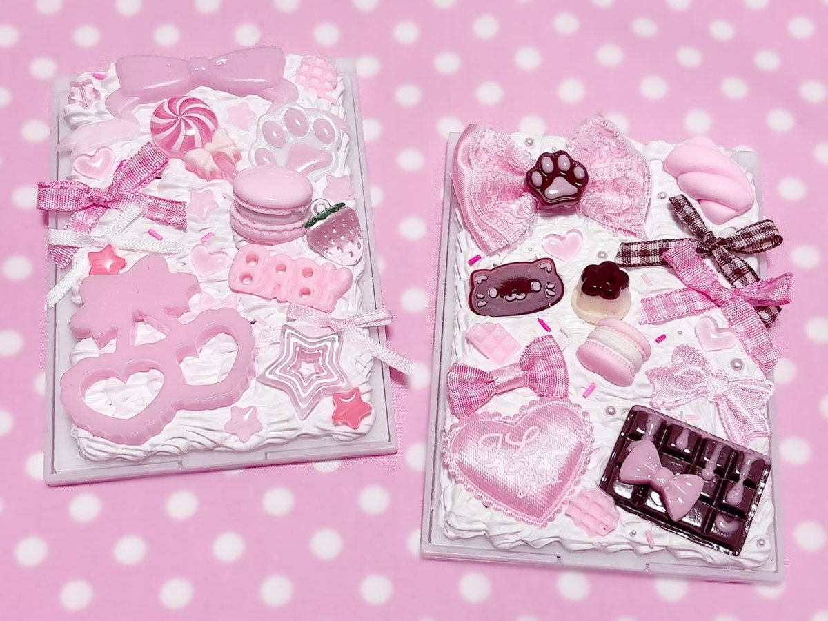 ミラーデコ挑戦してみました(ᐢ›⁄⁄ω⁄⁄‹ᐢ)🎀