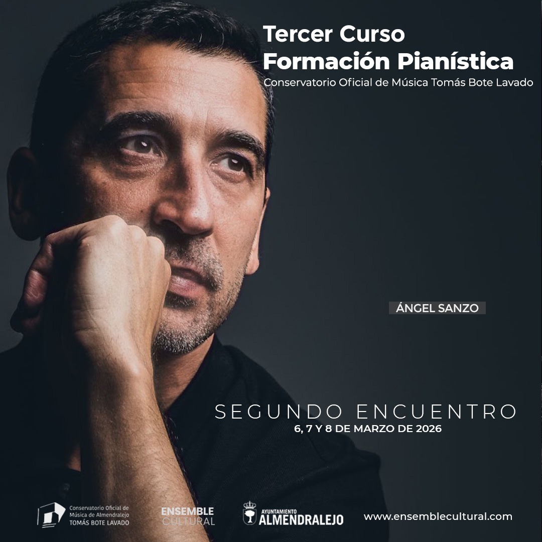 El próximo lunes 16 de febrero es el último día para realizar la reserva de plaza en el segundo encuentro del III CURSO DE FORMACIÓN PIANÍSTICA en el que tendremos el placer de contar con Patrín García-Barredo y Ángel Sanzo.  sites.google.com/view/curso-de-…
¡Últimas plazas disponibles!