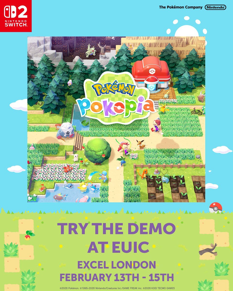 Serebii Update: It has been confirmed that a demo of Pokémon Pokopia will be playable at EUIC this weekend

serebii.net