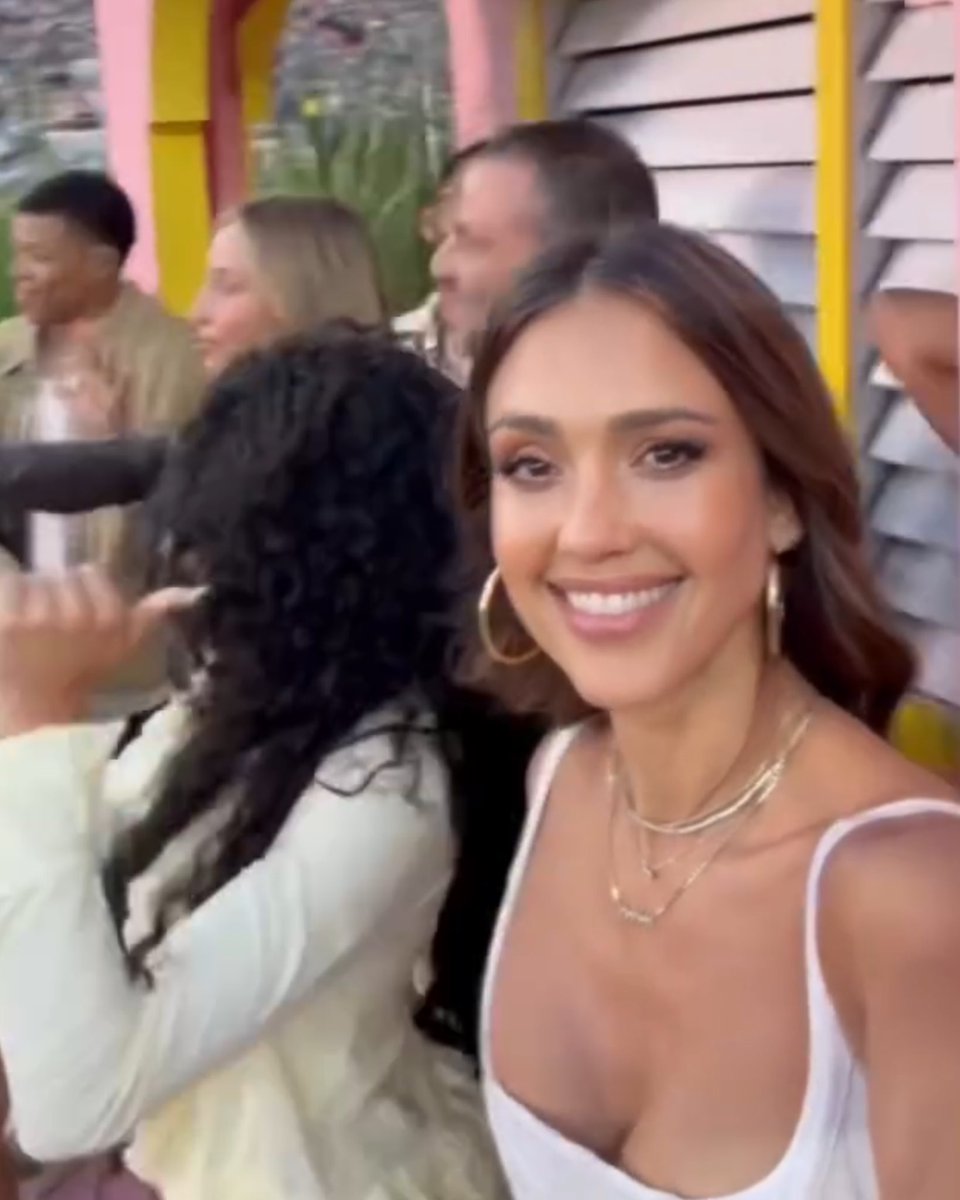 Complex's tweet image. Jessica Alba during Bad Bunny’s Super Bowl halftime show ✨