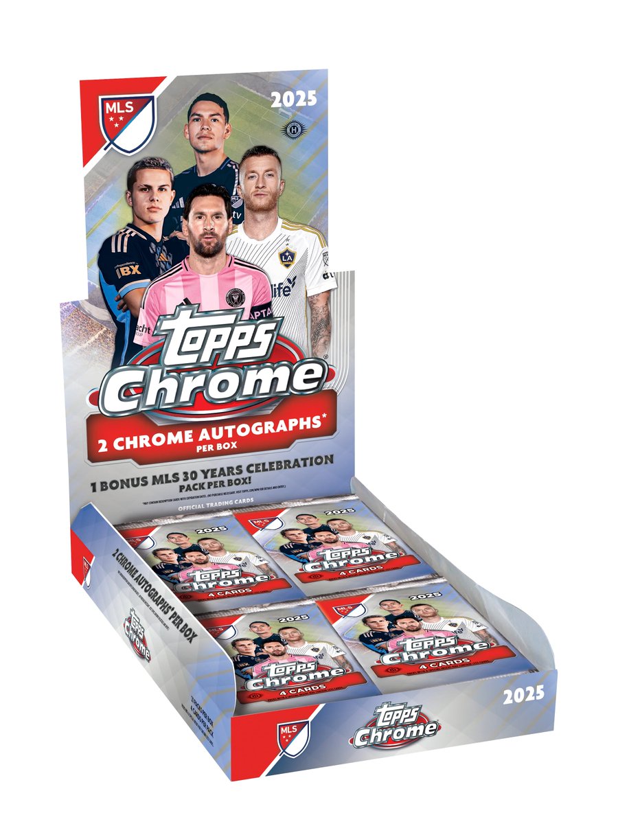 製品情報】 2026年2月以降 発売予定 ⚽2025 TOPPS CHROME MLS HOBBY