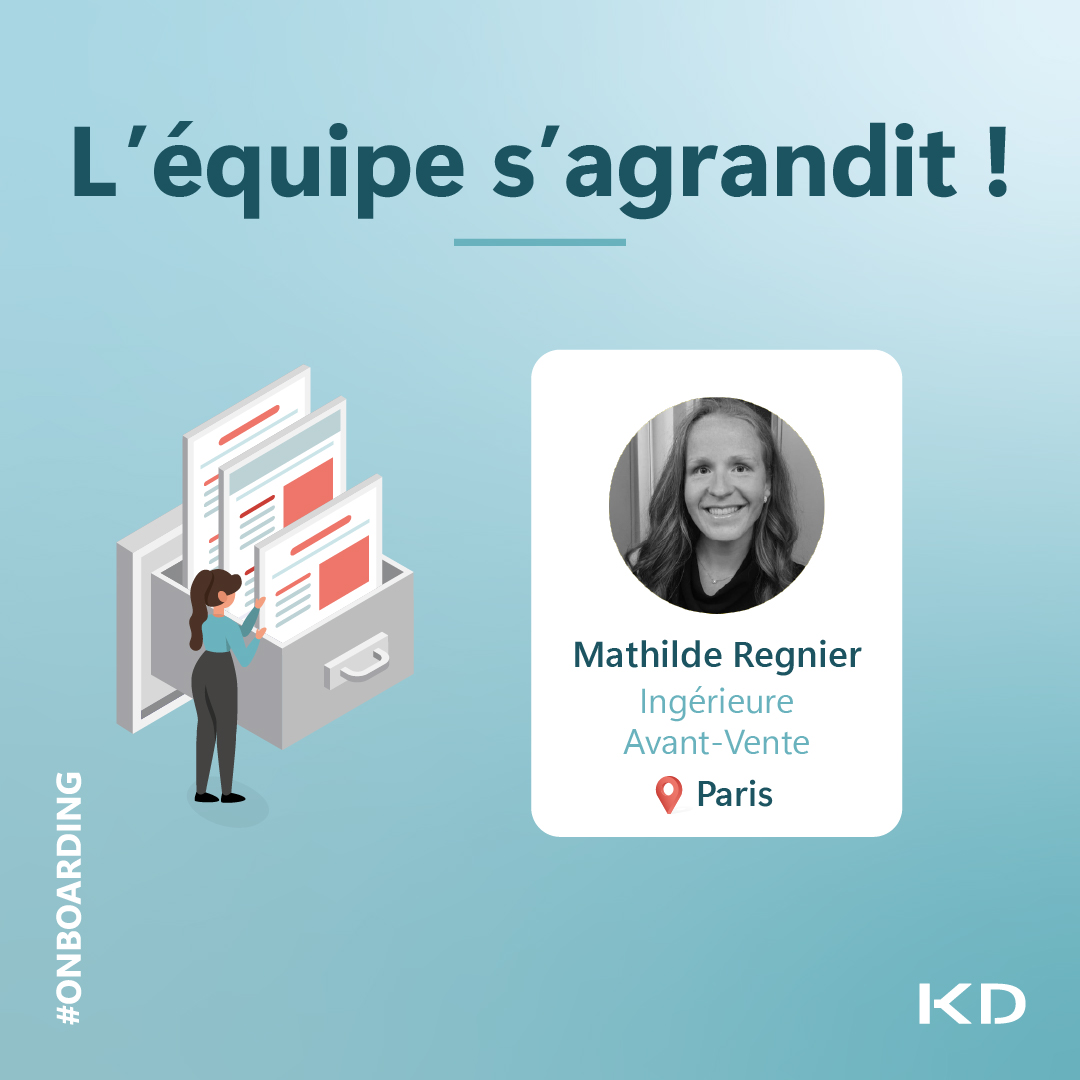 KardhamDigital's tweet photo. [#TEAM] L'équipe s'agrandit 🏄 Nous sommes ravis d'annoncer l'arrivée de Mathilde Regnier, 𝗜𝗻𝗴𝗲́𝗻𝗶𝗲𝘂𝗿𝗲 𝗔𝘃𝗮𝗻𝘁-𝗩𝗲𝗻𝘁𝗲 à Paris !

Bienvenue dans l’équipe Mathilde 👋

#AvantVente #RH #Onboarding #WelcomeToTheTeam https://t.co/YVFbgoislY