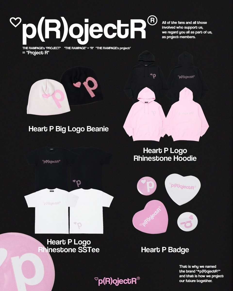 【*p(R)ojectR®】
VALENTINE COLLECTION🩷
2026.2.14 (SAT) ON SALE

今年はラインストーンとピンクをテーマに、バレンタインならではのムードを落とし込んだ特別なラインナップ。

🗓️2月14日(土) 12:00〜
VERTICAL GARAGE ONLINE STORE / FEATURING WORKS POP-UP STORE

<a href="/therampagefext/">THE RAMPAGE OFFICIAL</a> 
#THERAMPAGE