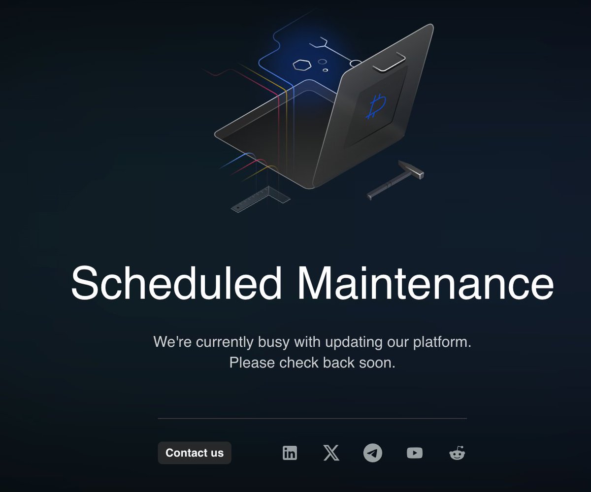 Are you serious? #Deribit is down?