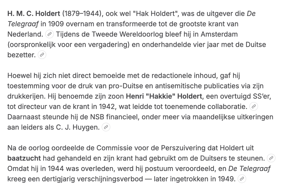 <a href="/RookmakerDorien/">Dorien Rookmaker</a> <a href="/telegraaf/">De Telegraaf</a> In een cartoon verwijzen naar Nazi drek is een open deur. Er is volgens mij maar één rioolgazet die aanspraak mag maken op die titel. En juist dat is de Telegraaf....oftewel de Henri 'Hakkie' Holdert gazet.