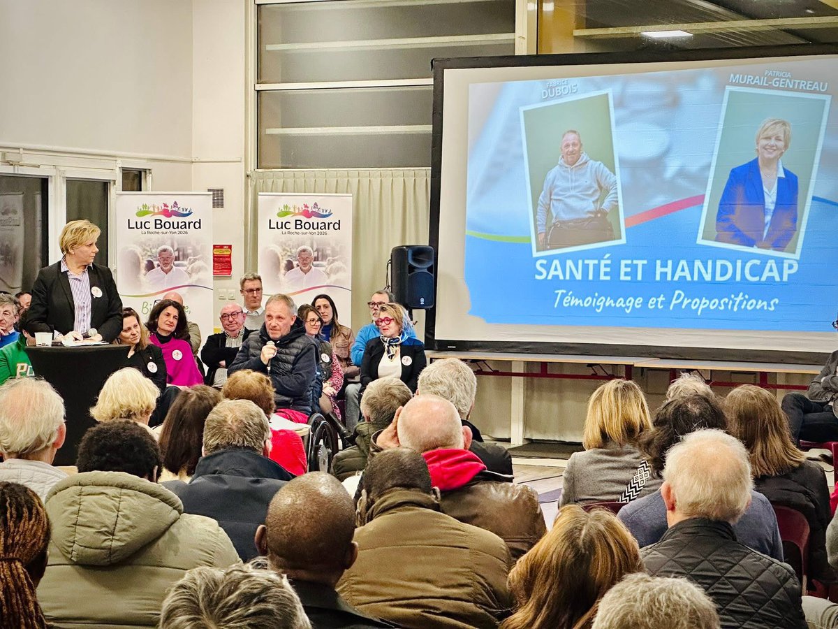 Lucbouard's tweet photo. Très nombreux hier soir à la Vallée Verte pour découvrir notre projet pour @larochesuryonfr 🙏!

Un programme construit avec les #Yonnaises et les #Yonnais, en plaçant l’humain au coeur : écoute et solutions concrètes.

Depuis 12 ans, notre méthode est simple : dialoguer et agir. https://t.co/qjawYP3aDS