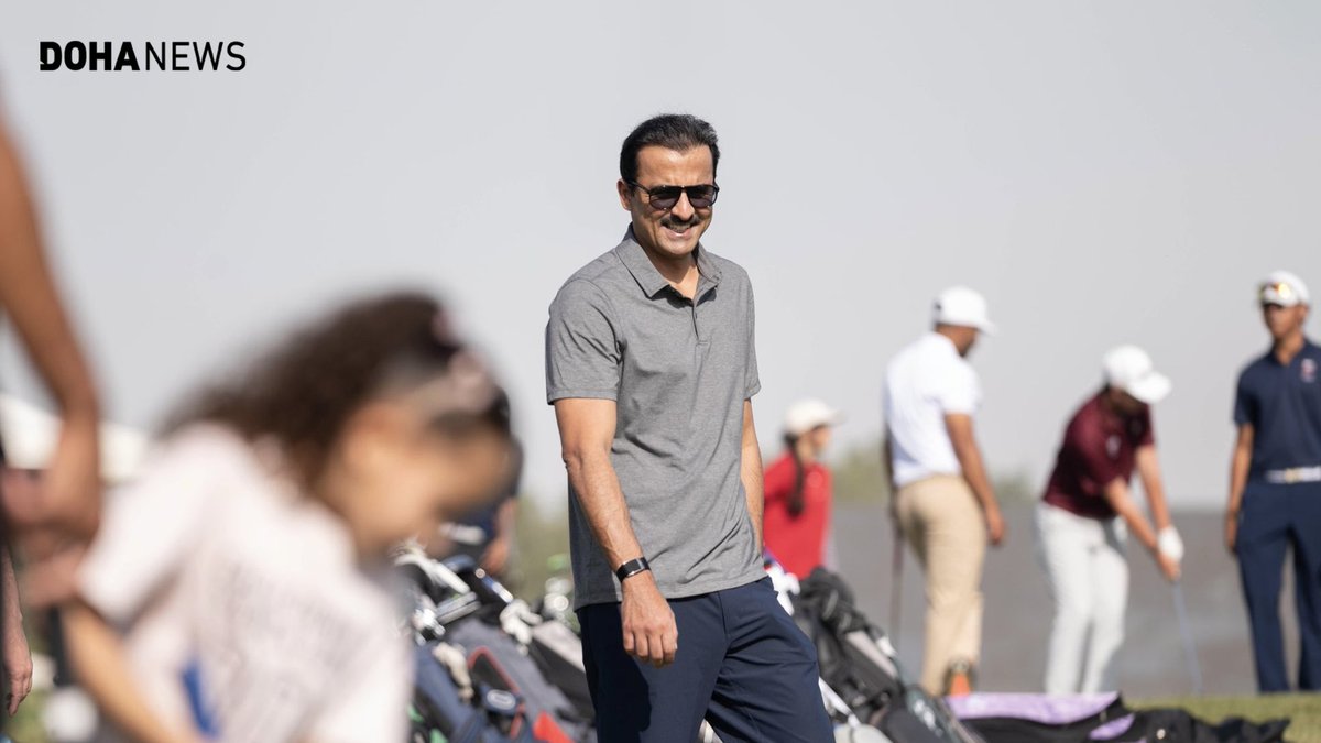 dohanews's tweet image. #Qatar’s Amir, Sheikh @TamimBinHamad Al Thani, marked this year’s National #SportsDay on Tuesday at the Doha Golf Club. Photos released by the @AmiriDiwan showed the #Amir taking part in the various activities held at the venue.

“Qatar Sports Day, an annual occasion to highlight