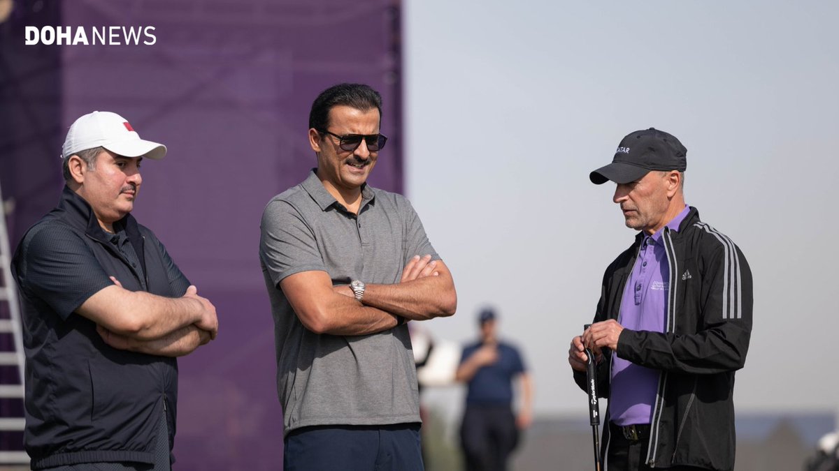 dohanews's tweet image. #Qatar’s Amir, Sheikh @TamimBinHamad Al Thani, marked this year’s National #SportsDay on Tuesday at the Doha Golf Club. Photos released by the @AmiriDiwan showed the #Amir taking part in the various activities held at the venue.

“Qatar Sports Day, an annual occasion to highlight