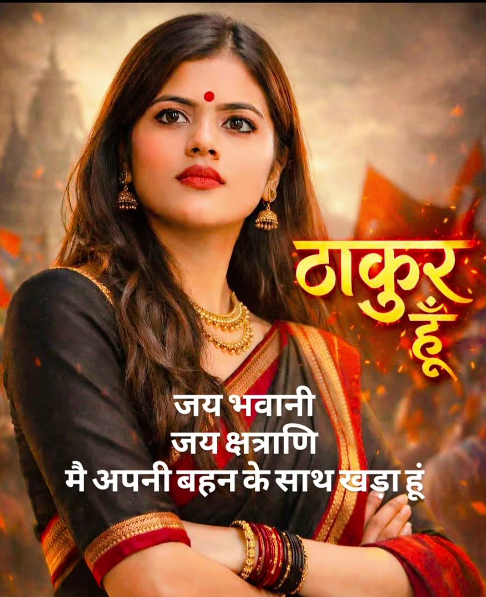 kshatriya_media's tweet photo. स्वाभिमान सर्वोपरि #हां_मैं_ठाकुर_हूं !!

हमारा विरोध किसी जाती से नहीं है, हमारा विरोध उन मानसिकता से है जिनके कानों में "ठाकुर" शब्द पड़ते ही पिछवाड़े से खुN निकलने लगता है।

हम आस्था सिंह बहन के साथ हैं...✊🏻🔥 https://t.co/23vIeZ2WRw