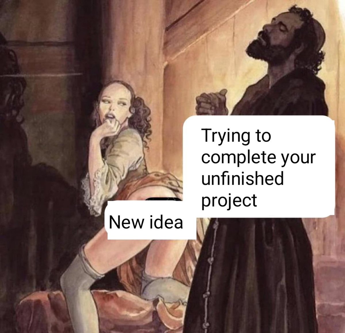 fidexcode's tweet photo. Always tempting to start a new project https://t.co/8Zu70su0mi