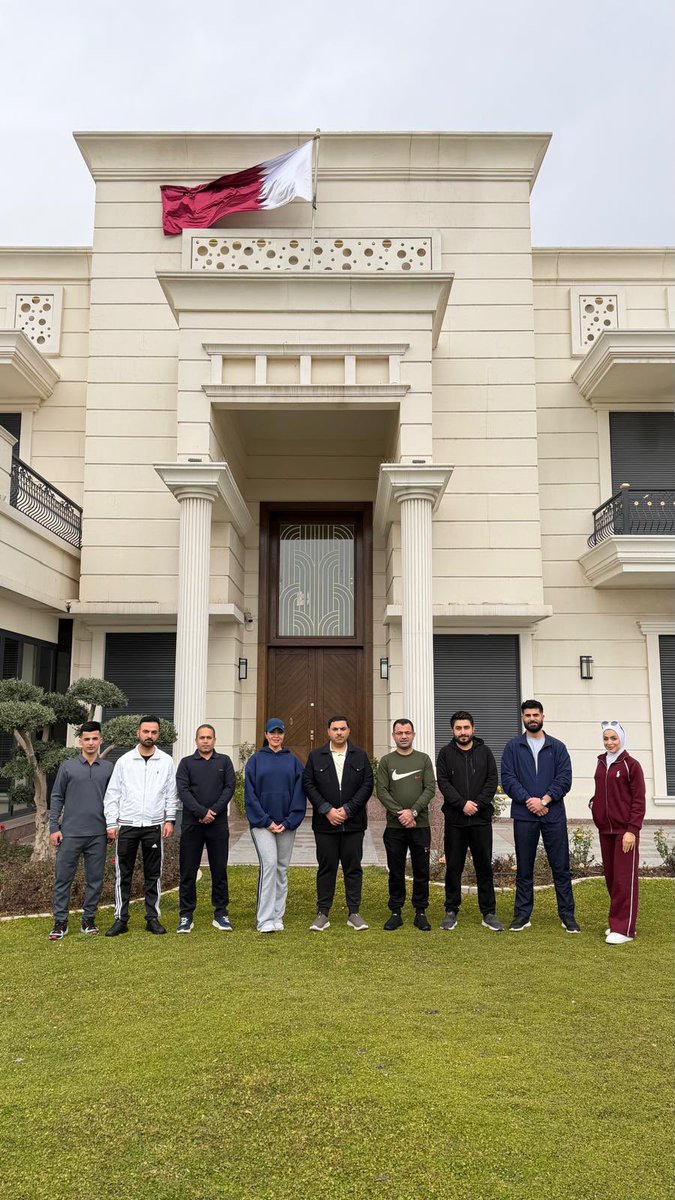cons_erbil's tweet photo. اقامت القنصليه العامه لدولة قطر في أربيل ، فعاليات رياضية بمناسبة اليوم الرياضي لدولة قطر  لعام 2026م، بمشاركه السيد / حسين محمد الكبيسي القائم بالأعمال بالإنابة  ، والكادر الدبلوماسي وموظفي القنصليه . 
#اليوم_الرياضي_قطر https://t.co/VHJCRHNglz